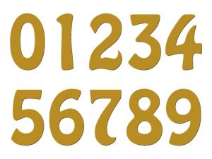 Číslice typ P07 - 5 cm | jednotlivá číslice, sada číslic
