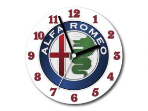 skleněné hodiny Alfa Romeo ø 20 cm
