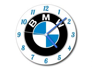 skleněné hodiny BMW ø 20 cm