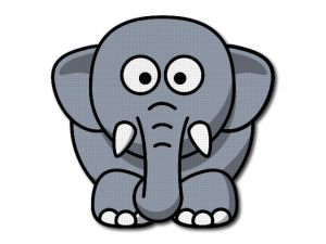 Nažehlovačka Slon