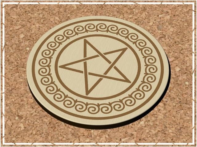 Podtácek Pentagram 2