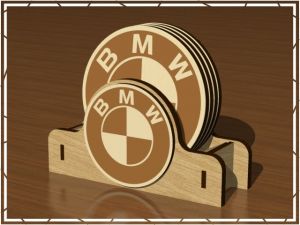 Stojánek pro podtácky BMW - ilustrační foto