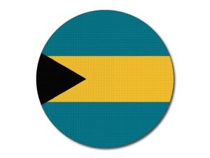 Tištěná bahamská vlajka