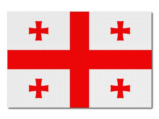 Gruzijská vlajka tištěná