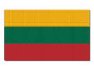 Litevská vlajka tištěná