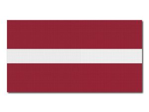 Lotyšská vlajka tištěná
