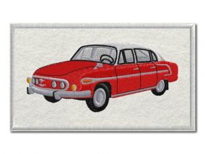 Nášivka Tatra 603 červená