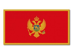 Černá Hora vlajka tisk