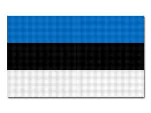 Estonská vlajka tisk