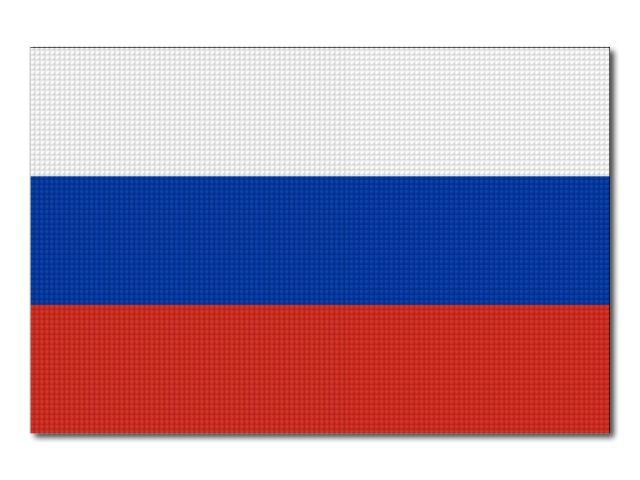 Ruská vlajka tištěná