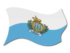 vlajka San Marino vlající