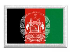 Afghánská vlajka tištěná nášivka