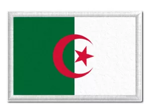 Alžířská vlajka tištěná nášivka