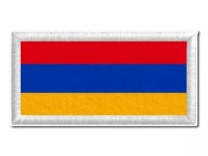 Arménská vlajka tištěná nášivka