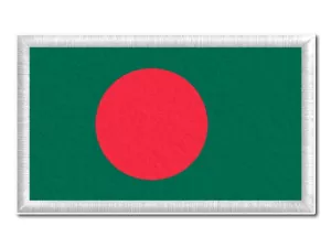 Bangladéšská tištěná nášivka