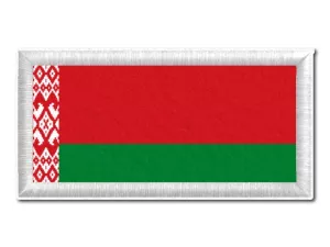  Běloruská vlajka tištěná nášivka