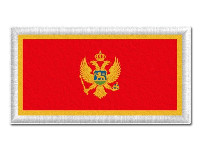 Černá Hora vlajka tištěná nášivka