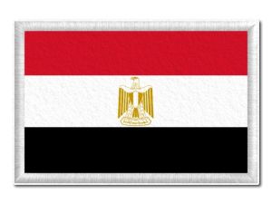 Egyptská vlajka tištěná nášivka