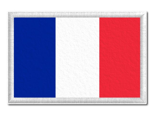 Francouzská vlajka tištěná nášivka