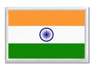  Indická vlajka tištěná nášivka
