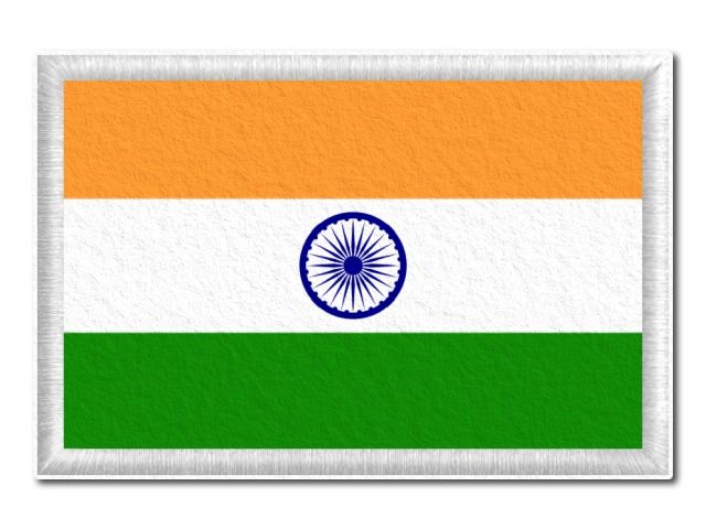  Indická vlajka tištěná nášivka