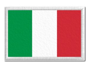  Italská vlajka tištěná nášivka