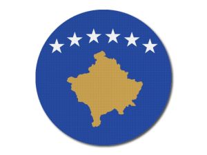 Kosovská vlajka kulatá