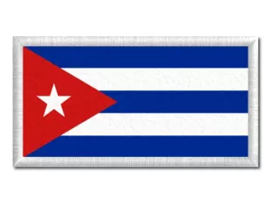 Kubánská vlajka tištěná nášivka