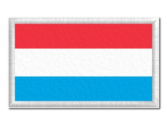  Lucemburská vlajka tištěná nášivka