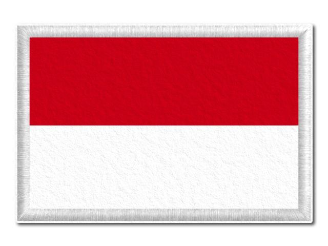 Monacká vlajka tištěná nášivka