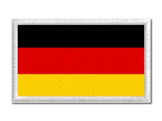 Německá vlajka tištěná nášivka