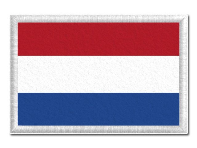 Nizozemská vlajka tištěná nášivka