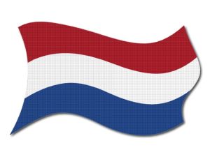 Nizozemská vlajka vlající
