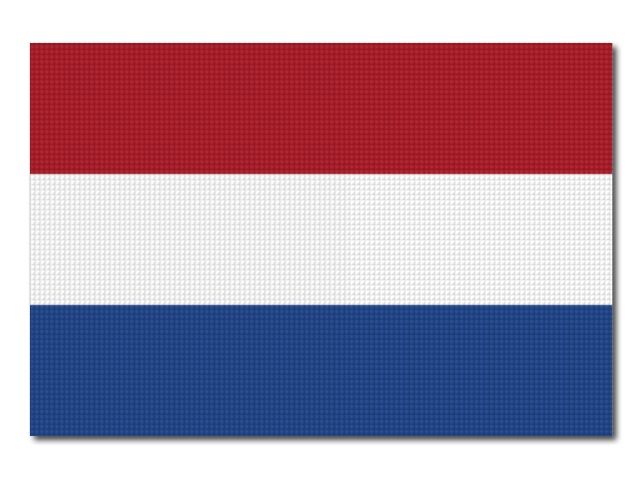 Nizozemská vlajka tištěná