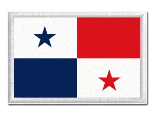 Panamská vlajka tištěná nášivka