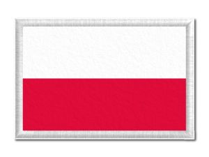  Polská vlajka tištěná nášivka