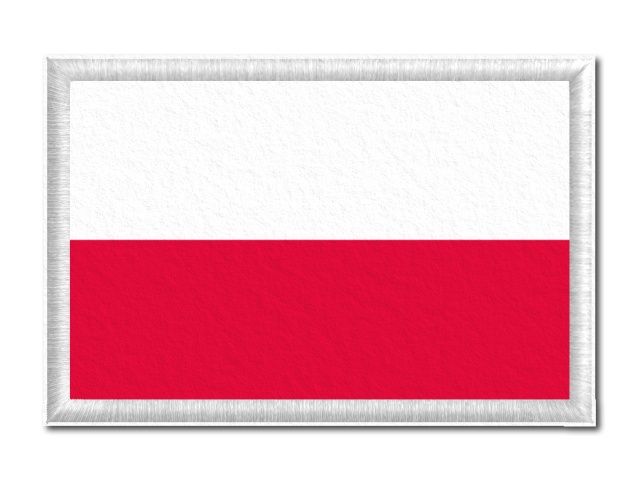  Polská vlajka tištěná nášivka