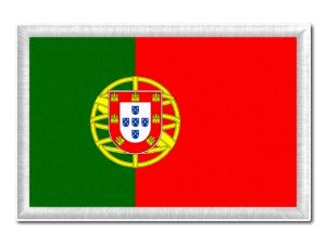 Portugalská vlajka tištěná nášivka
