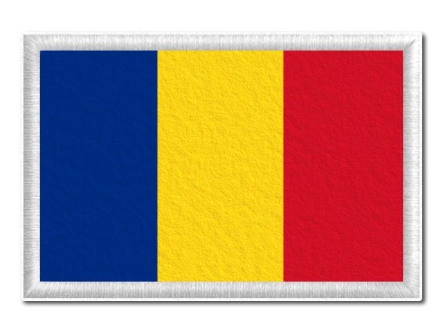 Rumunská vlajka tištěná nášivka