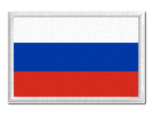 Ruská vlajka tištěná nášivka