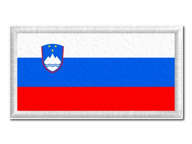 Slovinská vlajka tištěná nášivka