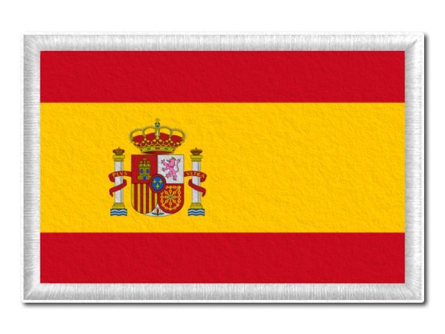  Španělská vlajka tištěná nášivka
