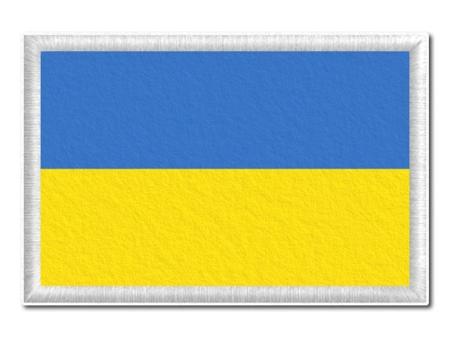 Ukrajinská vlajka tištěná nášivka