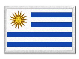 Uruguayská vlajka tištěná nášivka