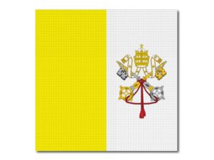 Vatikánská vlajka tištěná nažehlovačka