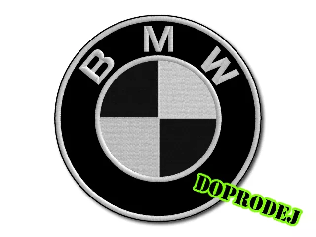 Nášivka BMW - maxi čb - doprodej