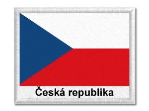 Česká vlajka s textem