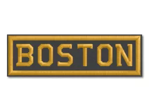 Nášivka Boston černá verze 3