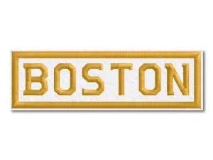 Nášivka Boston bílá verze 1