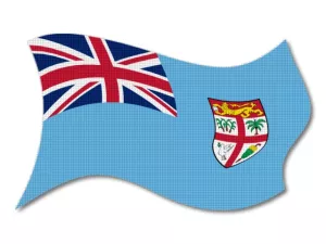 Vlajka Fidži vlající